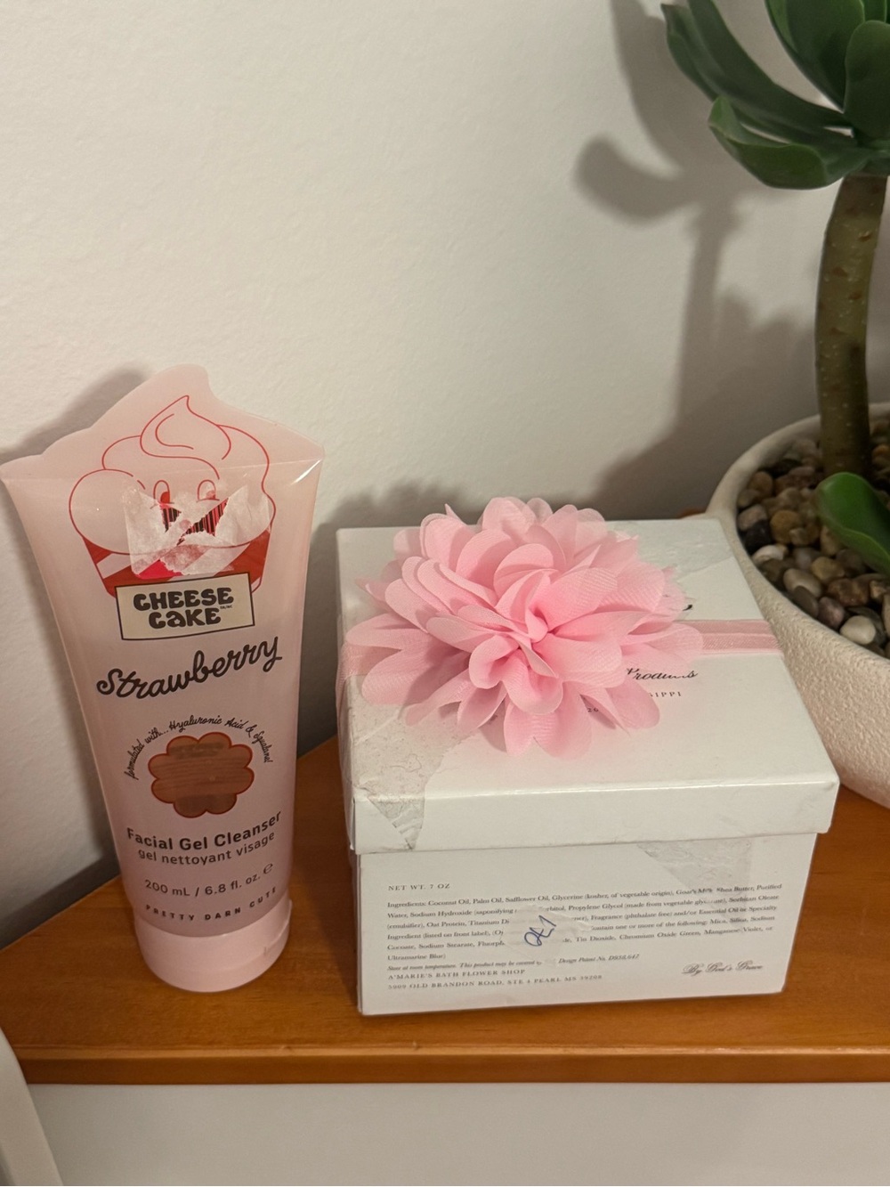 A'Marie's Cherry Blossom Floral Bath Soap & Cheese Cake Facial Gel Cleanser - Picture 3 of 6